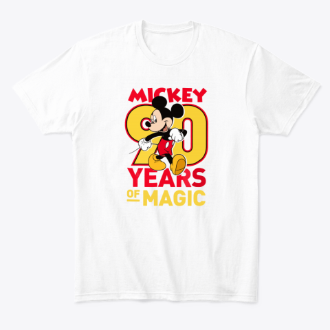 jtfc mickey 90 years of magic disney classic t shirt 2 front white