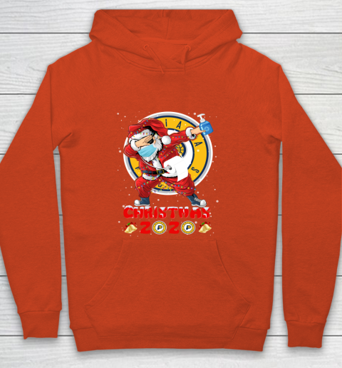 Indiana Pacers Funny Santa Claus Dabbing Christmas 2020 NBA Youth Hoodie 3