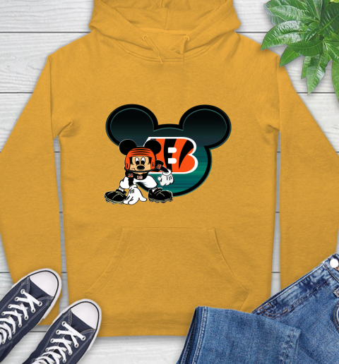 NFL Cincinnati Bengals Mickey Mouse Disney Football T Shirt Hoodie 3