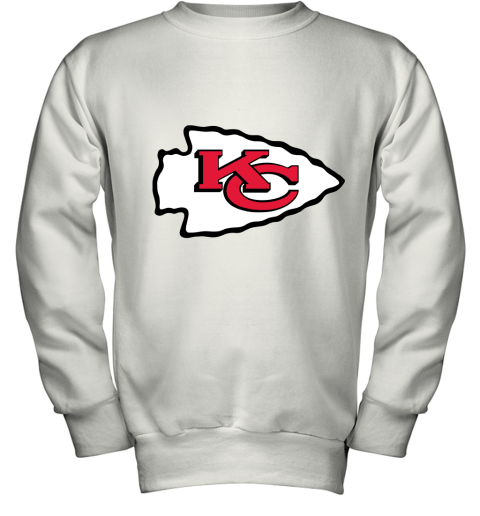 Kansas City Chiefs Line Gray Victory Arch Youth Sweatshirt