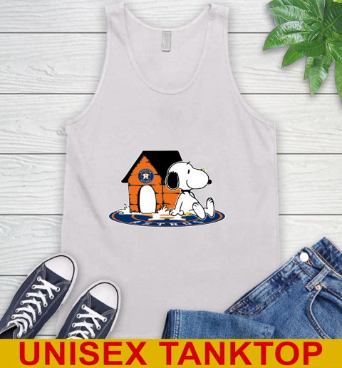 MLB Baseball Houston Astros Snoopy The Peanuts Movie Shirt Tank Top