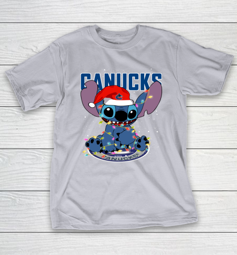 Vancouver Canucks NHL Hockey noel stitch Christmas T-Shirt 4
