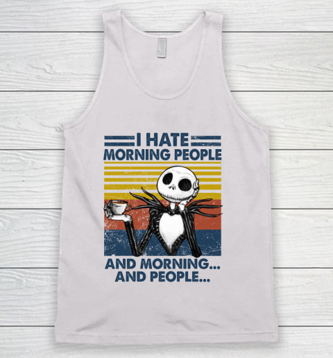 Jack Skellington Halloween that's what i do i drink coffee i hate people and i know things vintage retro Tank Top