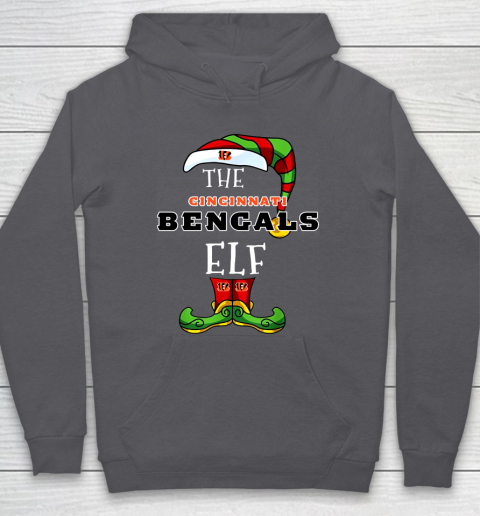 Cincinnati Bengals Christmas ELF Funny NFL Hoodie 4
