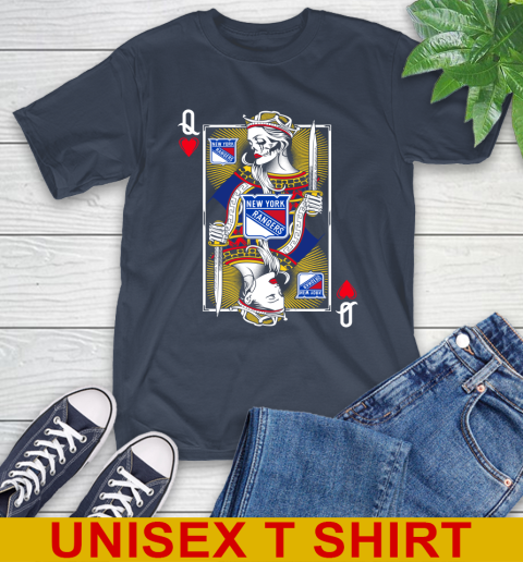 NHL Hockey New York Rangers The Queen Of Hearts Card Shirt T-Shirt 4 NHL Hockey New York Rangers The Queen Of Hearts Card Shirt T-Shirt - Image 4
