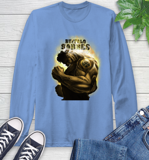 Buffalo Sabres NHL Hockey Hulk Marvel Avengers Sports Long Sleeve T-Shirt 12
