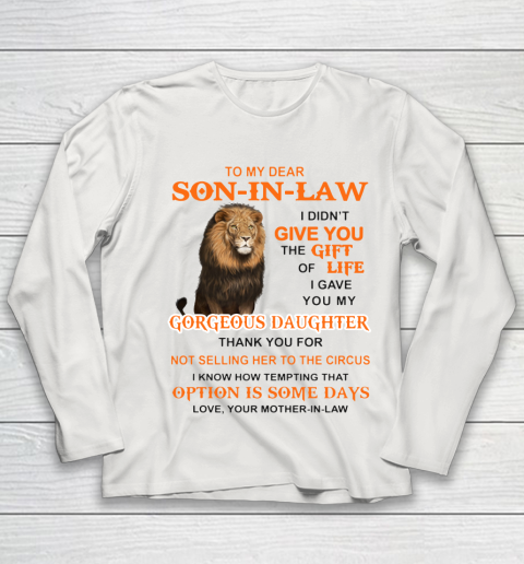 To My Dear Son In Law Youth Long Sleeve 8