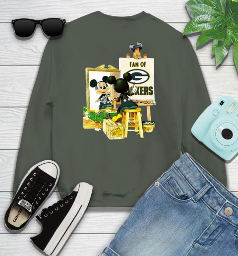 NFL Football Green Bay Packers Mickey Drawing Shirt 112