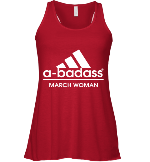 A Badass March Woman Are Born In March Racerback Tank