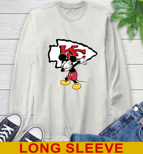 Kansas City Chiefs NFL Football Dabbing Mickey Disney Sports Long Sleeve T-Shirt 12