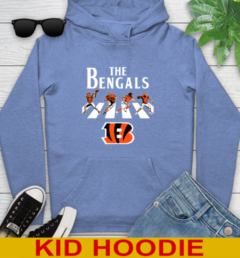 NFL Football Cincinnati Bengals The Beatles Rock Band Shirt Youth Hoodie 12