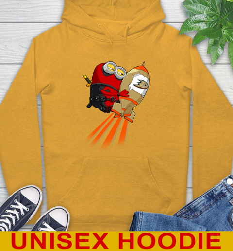 NHL Hockey Anaheim Ducks Deadpool Minion Marvel Shirt Hoodie 2