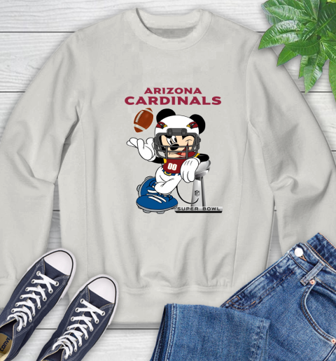 NFL Arizona Cardinals Mickey Mouse Disney Super Bowl Football T Shirt Sweatshirt 12