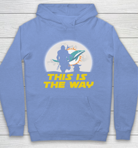 Miami Dolphins NFL Football Star Wars Yoda And Mandalorian This Is The Way Hoodie 8