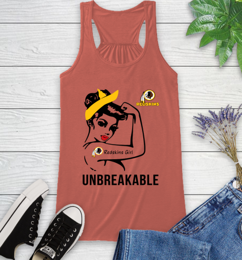 NFL Washington Redskins Girl Unbreakable Football Sports Racerback Tank 2