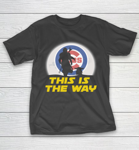 Chicago Cubs MLB Baseball Star Wars Yoda And Mandalorian This Is The Way T-Shirt