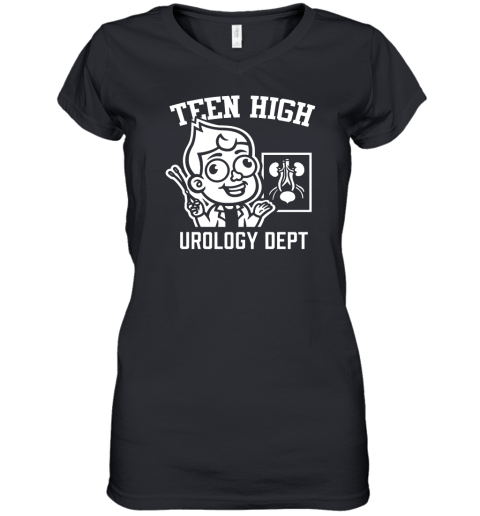 Dungeons And Daddies Teen High Urology Dept Women's V-Neck T-Shirt