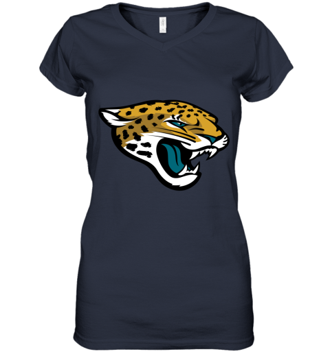 Jacksonville Jaguars Nfl Pro Line By Fanatics Branded Vintage Victory Women's V-Neck T-Shirt