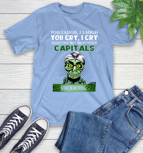NHL Talk Shit About Washington Capitals I Kill You Achmed The Dead Terrorist Jeffrey Dunham Hockey T-Shirt 12