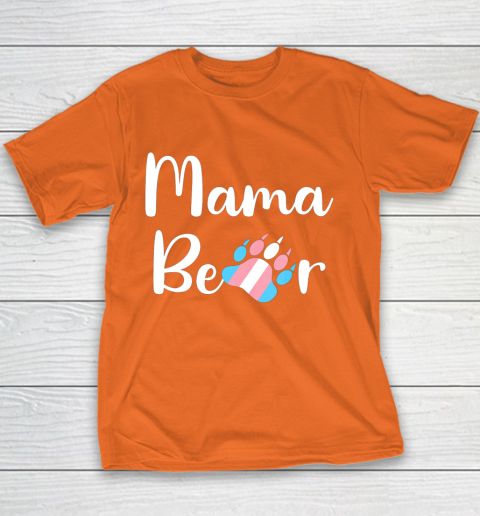 Mama Bear Transgender Mom T Shirt Trans Pride Gift Youth T-Shirt 4
