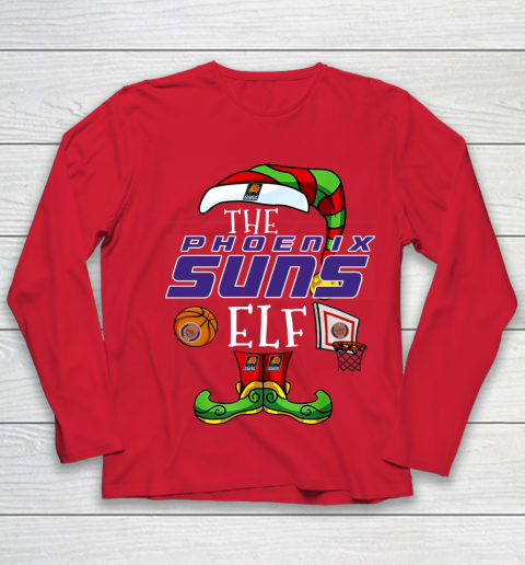 Phoenix Suns Christmas ELF Funny NBA Youth Long Sleeve 8