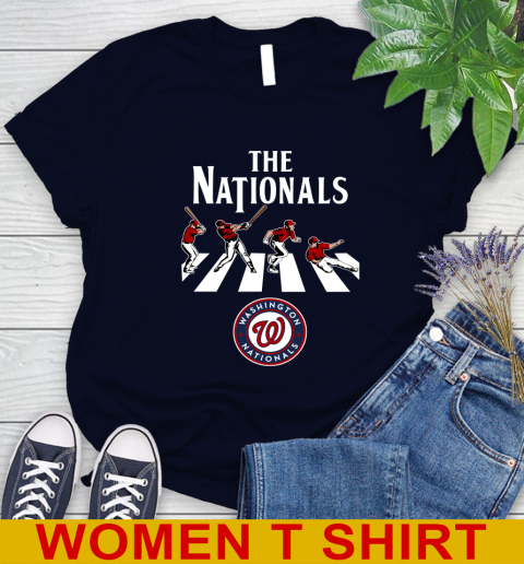 MLB Baseball Washington Nationals The Beatles Rock Band Shirt Women's T-Shirt 2