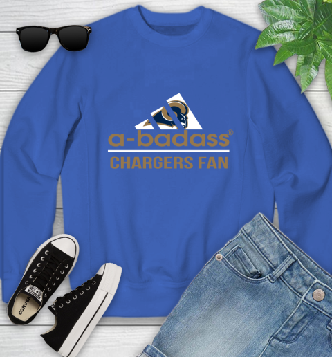 Los Angeles Rams NFL Football A Badass Adidas Adoring Fan Sports Youth Sweatshirt 7