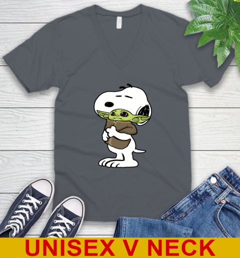 Snoopy Hugging Baby Yoda Shirt 53