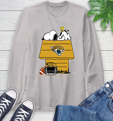 Jacksonville Jaguars NFL Football Snoopy Woodstock The Peanuts Movie Long Sleeve T-Shirt 12