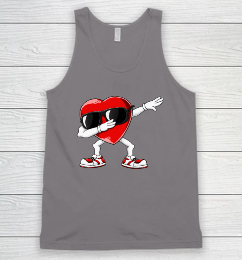 Dabbing Heart Funny Gifts Mens Kids Boys Valentines Day Tank Top 5