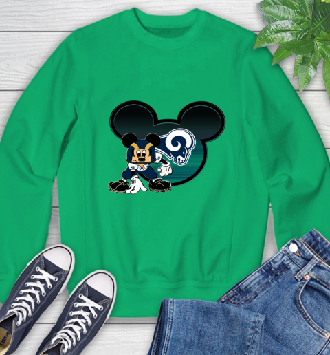 NFL Los Angeles Rams Mickey Mouse Disney Football T Shirt Sweatshirt 6