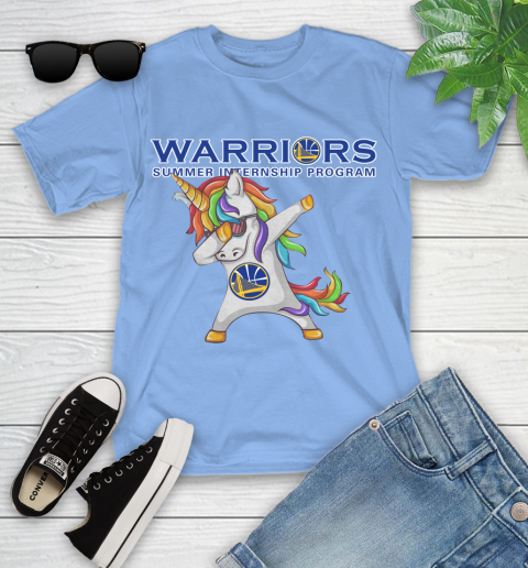 Golden State Warriors NBA Basketball Funny Unicorn Dabbing Sports Youth T-Shirt 11
