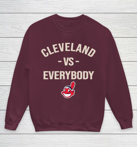 Cleveland Indians Vs Everybody Youth Sweatshirt 4