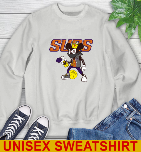 Phoenix Suns NBA Basketball Mickey Peace Sign Sports Sweatshirt 5