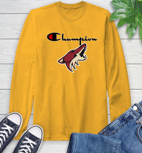 NHL Hockey Arizona Coyotes Champion Shirt Long Sleeve T-Shirt 2