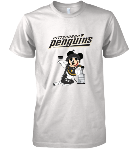 Mickey Pittsburgh Penguins Taking The Stanley Cup Hockey NHL Premium Men's T-Shirt