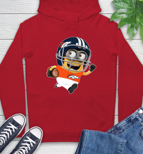 NFL Denver Broncos Minions Disney Football Sports Hoodie 10