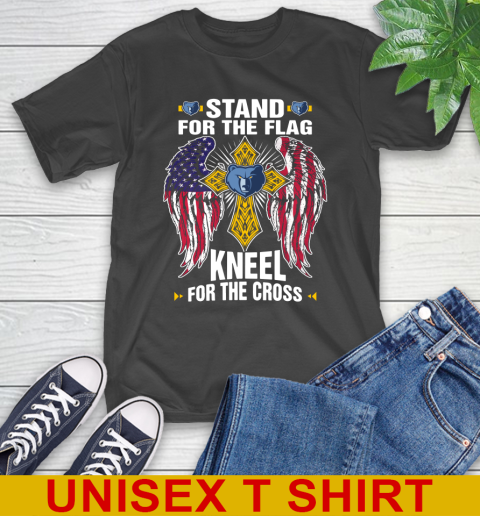 NBA Basketball Memphis Grizzlies Stand For Flag Kneel For The Cross Shirt T-Shirt