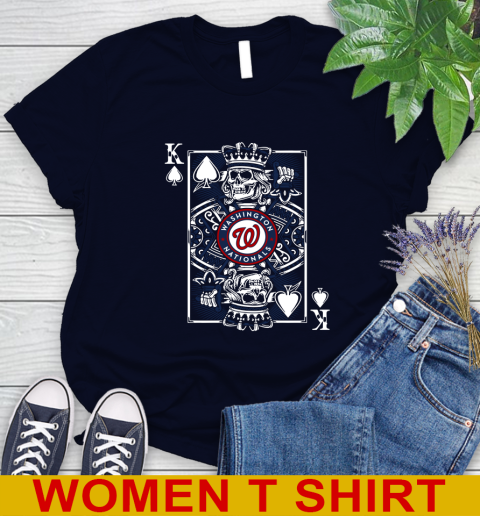 Washington Nationals MLB Baseball The King Of Spades Death Cards Shirt Women's T-Shirt 2