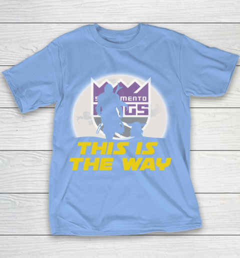 Sacramento Kings NBA Basketball Star Wars Yoda And Mandalorian This Is The Way Youth T-Shirt 8