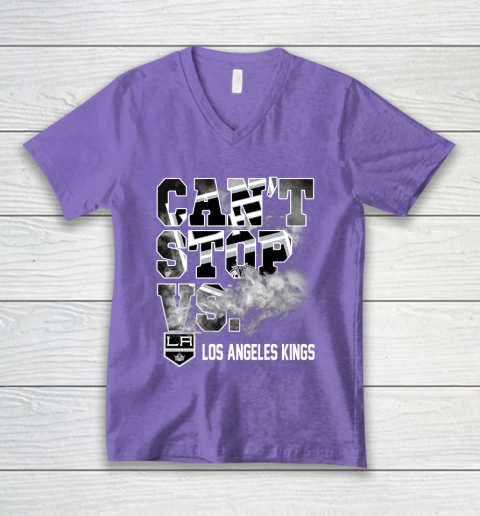 NHL Los Angeles Kings Hockey Can't Stop Vs V-Neck T-Shirt 8