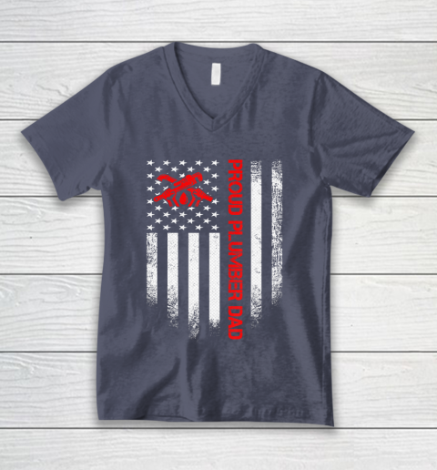 Plumber American Flag Vintage T-Shirt