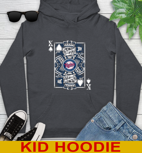 Minnesota Twins MLB Baseball The King Of Spades Death Cards Shirt Youth Hoodie 9