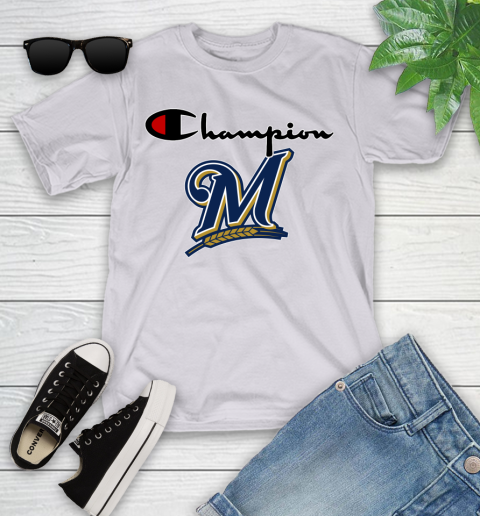 MLB Baseball Milwaukee Brewers Champion Shirt Youth T-Shirt 2