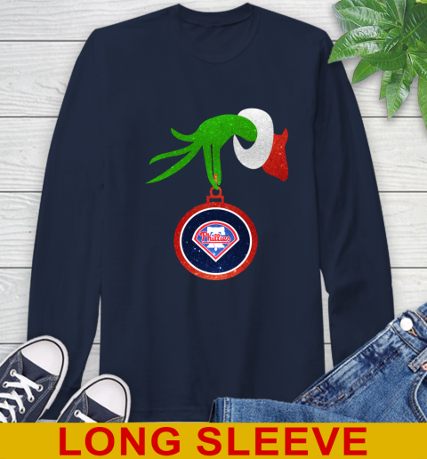 Philadelphia Phillies Grinch Merry Christmas MLB Baseball Long Sleeve T-Shirt 4