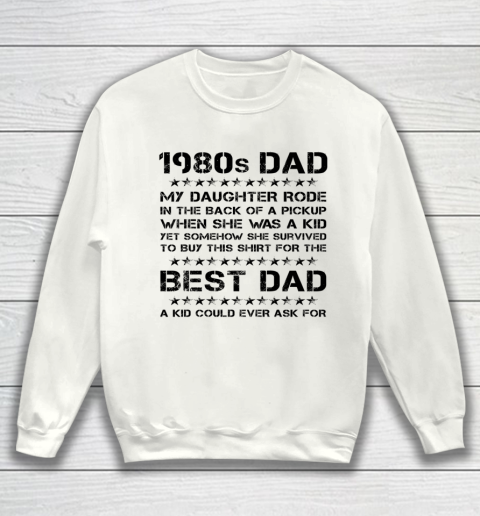 Funny Girl Dad 1980s Dad And Daughter Father's Day Sweatshirt
