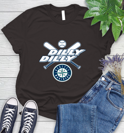 MLB Seattle Mariners Dilly Dilly Baseball Sports Women's T-Shirt 8