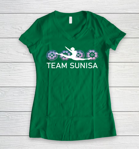 Team Sunisa Shirt Women's V-Neck T-Shirt 3