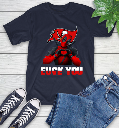 NHL Tampa Bay Buccaneers Deadpool Love You Fuck You Football Sports T-Shirt 3