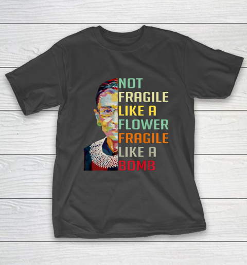 Not Fragile Like a Flower Fragile Like a Bomb zwart lettertype Ruth Bader Ginsburg Kleding Unisex kinderkleding Tops & T-shirts T-shirts T-shirts met print RBG Shirt Beruchte RBG - unisex peuter tshirt Ik Dissent 